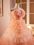 Vintage Ball Gown Short Sleeves Ruffles Sweet 16 Dresses HZ1024