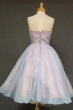 A-line Sweetheart Birthday Outfit Cute Short Homecoming Dress with Bowknot HZ1024