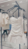 Modest Sheath Strapless White Homecoming Dress 21st Birthday Outfit HZ1024