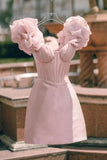 Sparkly A line Homecoming Dress With Tiered Ruffle Bodice Birthday Outfits HZ1024