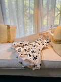 Simple A line Spaghetti Straps Black Flora White Homecoming Dress Birthday Dresses HZ1024