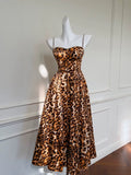 Sexy A Line Spaghetti Straps Sleeveless Long Prom Dress With Beads HZ1024
