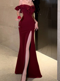 Sexy Bodycon Long Dresses for Women Ruffles Prom Dress Party Dress HZ1024