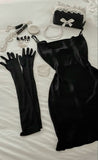 Simple A Line Straps Black Satin Short Homecoming Dresses 18th Birthday Outfits Little Black Dress HZ1024