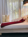 Modest Sheath Spaghetti Straps Burgundy Velvet Slit Prom Dress Formal Dresses HZ1024