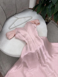Sexy A Line Off The Shoulder Strapless Pink Long Prom Dresses Evening Dress With Ruffles HZ1024