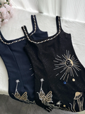 Charming Mermaid Square Satin Sequin Beads Short Homecoming Dress 22th Birthday Outfits HZ1024