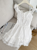Sweet 16th White A Line Sweetheart Satin Short Homecoming Dress Birthday Outfits HZ1024
