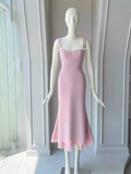 Cute Mermaid Spaghetti Straps 18th Birthday Dress Long Homecoming Dresses HZ1024