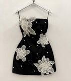 Stunning A Line Spaghetti Straps Satin With Applique Short Homecoming Dress 17th Birthday Outfits HZ1024