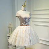 Elegant Ball Gown Off The Shoulder Birthday Outfits Tulle Homecoming Dresses HZ1024