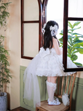 Cute Ball Gown Halter Tulle Flower Girl Dress HZ1024