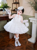 Cute Ball Gown Halter Tulle Flower Girl Dress HZ1024