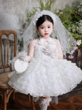 Cute Ball Gown Halter Tulle Flower Girl Dress HZ1024