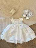 Simple Cute A Line Satin Flower Girl Dress HZ1024