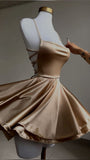 Chic A line Backless Short Homecoming Dress Fashion Party Gown Birthday Outfits HZ1024