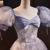 Vintage Ball Gown Sequin Blue Sweet 16 Dresses HZ1024