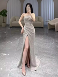 Sexy Mermaid Strapless Sequin Long Prom Dress HZ1024