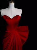 Sexy Mermaid Long Red Prom Dresses HZ1024